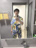 唐號（tanghao）夏威夷風(fēng)襯衫套裝男夏季度假休閑短袖短褲海灘花襯衣短袖沙灘冰絲 T3030套【上衣和短褲】 XL 曬單實(shí)拍圖