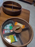 漢時(shí)奧古曼實(shí)木干果盒雙層客廳糖果盒高檔果盤(pán)分格零食堅果盤(pán)HDA110 奧古曼雙層 曬單實(shí)拍圖