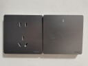 正泰（CHNT）开关插座墙壁面板家用86型面板二位八芯数据插座NEW6C幻银灰 实拍图