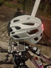 INBIKE【清倉特惠】自行車騎行頭盔帶風(fēng)鏡頭盔男女通用兼容近視眼鏡 米白杏 風(fēng)鏡+尾燈+帽檐+19孔透氣 適合頭圍(54-60cm) 曬單實(shí)拍圖