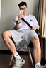肯奈迪白色t恤男 短袖夏季棉質(zhì)日系寬松學(xué)生五分袖體恤圓領(lǐng)休閑短袖潮流 白色-樹(shù)牌棉質(zhì)T恤 L 【100-130斤】 曬單實(shí)拍圖