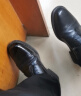 强人商务正装鞋男际华3515品质头层牛皮单皮鞋 15三接头皮鞋 黑色 42 实拍图