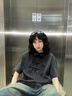 714street恐龍印花短袖T恤男女2024新款夏裝上衣男士日系復(fù)古體恤 深灰色 M 曬單實拍圖