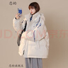 戀的秋冬季女生羽絨棉服女外套秋冬款加厚學(xué)生短款高中生初中生棉衣冬天衣服韓版寬松秋季少女冷天面包服棉襖 時尚米白色 均碼 曬單實拍圖