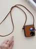 適用于華為Pocket2手機殼超薄防摔創(chuàng  )意皮套掛脖保護套防塵女外殼 皮紋插卡卡包+斜跨掛繩款 華為 Pocket S 曬單實(shí)拍圖