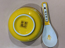 千年慈（QIAN NIAN CI） 景德鎮(zhèn)陶瓷壽碗套裝加字定制百歲碗燒字陶瓷飯碗壽辰禮品碗禮盒 中式彩龍鳳壽桃（兩碗兩勺盒裝） 曬單實拍圖