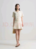 獨(dú)束大碼女裝經(jīng)典小香氣質(zhì)時(shí)尚套裝女俏皮百褶短裙2024夏季新款 半身裙 2XL (尺碼：4) (尺碼：4) 曬單實(shí)拍圖