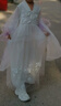 伊顏純漢服女童春夏粉色漢服女童春秋款襦裙兒童古裝飄逸夏季連衣裙唐裝 白色+禮品     130      建議身高120-130厘米 曬單實(shí)拍圖