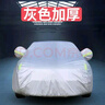 東風(fēng)標致新308 408 301標志307 3008 4008車(chē)衣專(zhuān)用車(chē)罩防曬防雨 灰色加厚 3008 曬單實(shí)拍圖