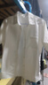 LPOXJK制服春秋新款白襯衫日系學(xué)院風(fēng)女寬松短袖上衣學(xué)生班服校供襯衫 白色 M 建議90-105斤 曬單實(shí)拍圖