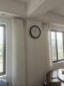 北极星（POLARIS）挂钟客厅家用智能钟木纹电波时钟自动对时钟表38cm 实拍图