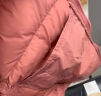 鸭鸭（YAYA）轻薄羽绒服女2023年秋冬季新款新国标休闲连帽保暖轻便韩版外套 嫣红色 4XL 实拍图