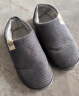回力纯色全包棉鞋情侣室内外不易滑保暖棉拖鞋HL0233灰色40-41码 实拍图