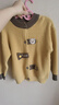 G.duck兒童開(kāi)衫毛衣男童卡通洋氣2023新款時(shí)髦寶寶秋裝外搭小童針織外套 黃色 XTT191開(kāi)衫地A62 110 (身高90-95)3-4歲 曬單實(shí)拍圖