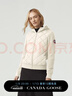 加拿大鵝（Canada Goose）HyBridge女士針織羽絨夾克外套連帽衛衣大鵝羽絨服 6800L 467 棉草白 XS 曬單實(shí)拍圖