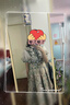LULUALWAYS【商場(chǎng)同款】25夏季新款復(fù)古高腰壓花拼接短款連衣裙 卡其色 M 曬單實(shí)拍圖