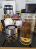 比得堡茶水分離泡茶杯過(guò)濾雙層玻璃杯個(gè)人專(zhuān)用喝水杯女便攜高男士杯子 隨行泡茶師款鋼本色 350ml 曬單實(shí)拍圖