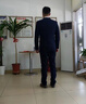 yhv雙排扣西服套裝男士修身青年藍色條紋商務(wù)正裝休閑西裝 7674174雙排扣 2XL (180) 曬單實(shí)拍圖