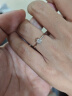 中国黄金（CHINA GOLD）铂金钻石戒指女士白金订求结婚钻戒520情人节礼物送女友老婆生日 铂金六爪戒指-10分真钻石 晒单实拍图