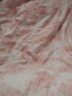 水星家纺床上四件套纯棉100%纯棉床单田园花卉风四件套单双人被套枕套1.5米床 玫瑰 实拍图