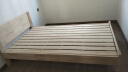意米之恋橡胶木床实木床 主卧双人床 卧室家具 品质大板 208cm*120cm*80cm 实拍图