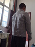真維斯（Jeanswest）春秋季新款?yuàn)A克男士修身百搭上衣服帥氣潮流青年休閑百搭牛仔外套 2008灰色夾克 2XL 【140-155斤】 曬單實(shí)拍圖