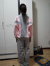 G.DUCKKIDS品牌童裝3-14歲女童秋裝套裝春秋款8兒童外套褲子6女孩洋氣兩件套 灰色 160 曬單實(shí)拍圖