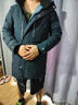 君羽戶外羽絨服男【清倉】中長(zhǎng)款秋冬拼色時(shí)尚加厚白鵝絨服SC63029 深藍(lán)-黑色 M （推薦121-140斤） 曬單實(shí)拍圖