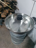 蘇泊爾火鍋304不銹鋼復底涮鍋火鍋鍋大湯鍋電磁爐通用鍋具 湯鍋火鍋+玻璃蓋 30cm 曬單實拍圖