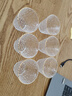 瓷牌茗茶具（cipaiming teaset）玻璃冰紋小茶杯夏日圍爐冰茶功夫茶具品茗杯家用戶(hù)外聞香杯茶盞 描金錘紋《凌雪》杯6個(gè)裝 曬單實(shí)拍圖