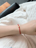 怡緣珠寶古法小金珠子黃金轉(zhuǎn)運(yùn)珠紅繩手鏈男女999足金情侶本命年手繩 紅繩5mm古法金珠 金重約0.3-0.5g 曬單實(shí)拍圖