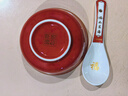 千年慈（QIAN NIAN CI） 景德鎮(zhèn)陶瓷壽碗套裝加字定制百歲碗燒字陶瓷飯碗壽辰禮品碗禮盒 中式彩龍鳳壽桃（兩碗兩勺盒裝） 曬單實拍圖