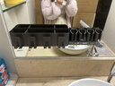 模范夫人電動(dòng)牙刷置物架衛生間免打孔壁掛牙刷架浴室洗口杯架洗漱臺收納架 槍灰-3人電動(dòng)牙刷架+3漱口杯 曬單實(shí)拍圖