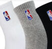 NBA男士中筒休闲运动袜加厚精梳棉刺绣训练跑步篮球袜3双 实拍图