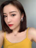 禾匠圓圈耳釘生日禮物女生小眾設(shè)計(jì)高級(jí)感耳飾送老婆新年情人節(jié) 金色耳釘 曬單實(shí)拍圖
