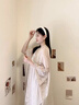 Pearl Diary中式旗袍披肩女新款外搭開(kāi)衫春季薄款氣質(zhì)蕾絲鏤空流蘇古風(fēng)披肩米色 曬單實(shí)拍圖