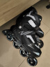 美洲狮（COUGAR）成人可调休闲轮滑鞋刷街溜冰鞋 黑色XL码 晒单实拍图