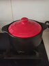 愛仕達（ASD） 砂鍋陶瓷煲 家用燉湯煲耐熱高湯養(yǎng)生煲燃氣灶明火適用燉肉鍋燜飯 聚味紅色3.5L升 (建議3-5人) 曬單實拍圖
