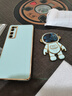歐米滋 華為nova7手機殼nova7pro保護nove7se硅膠套5G全包JEF-AN00防摔女 nova7 Pro【薄荷綠】宇航員支架+軟膜+掛繩 曬單實(shí)拍圖