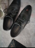 红蜻蜓皮鞋男商务正装男鞋系带舒适单鞋德比鞋婚鞋 WBA8140黑色39 实拍图