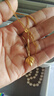 中國黃金（CHINA GOLD）18K金項鏈素鏈鎖骨鏈肖邦鏈K金鏈子百搭款送女友 黃K金鏈（約1g） 曬單實拍圖