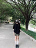 真維斯短袖t恤男款夏季潮牌時尚百搭學(xué)生寬松休閑重磅純棉半袖體恤GW 黑#黃昏街景X XL 曬單實拍圖