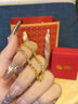中國黃金（CHINA GOLD）時(shí)尚百搭足金鳳尾手鏈女款素金黃金情人生日送女友三八節女神禮物 鳳尾手鏈 約1.8g 曬單實(shí)拍圖