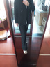 MeetMetro瑪依爾2025秋新款職業(yè)西裝套裝女氣質(zhì)通勤西服西褲兩件套 黑色【現(xiàn)貨】 M 曬單實拍圖