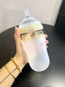KAIR新生兒奶瓶0-9個(gè)月以上 防脹氣奶瓶 嬰兒奶瓶 寶寶硅膠奶瓶防摔 【3-6月】（自帶M號(hào)奶嘴） 240ml 曬單實(shí)拍圖