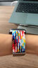 中沃適用蘋果手表表帶apple watch s10編織帶彈性腕帶iwatch s9/s8/s7/se防水防汗運(yùn)動(dòng) 42/41/40MM【彩虹色】尼龍編織丨舒適透氣 曬單實(shí)拍圖