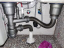 裕津（HSPA）洗菜盆下水管厨房水槽下水器套装洗碗池双槽下水管道防臭套装7603 实拍图