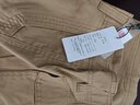 啄木鳥(niǎo)夏季新款薄五分褲男短褲寬松直筒休閑運動(dòng)多袋工裝中褲子馬褲沙灘 卡其色 30 曬單實(shí)拍圖