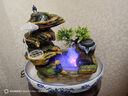 水源工坊 假山造景流水噴泉客廳擺件室內(nèi)玄關(guān)桌面水車高山盆景觀 山明水秀小號帶霧化器 曬單實(shí)拍圖