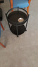 船歌麻將機(jī)茶幾雙層棋牌室專用煙缸茶水架麻將桌邊幾茶水桌輕奢圓茶幾 黑胡桃+黑架+煙灰缸+滑輪 曬單實(shí)拍圖